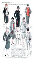 These wrap coats typify coat styles of the 1920s.