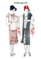 Soft looks in McCall's Pattern Images - August 1925 