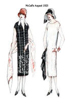 Slim column dresses in McCall's Pattern Images - August 1925 