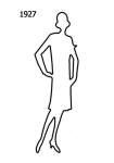 Image of Free Outline White Silhouette 1927