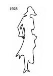 Image of Free Outline White Silhouette 1928