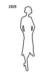 Image of Free Outline White Silhouette 1929