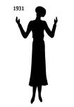 Picture of a Black Fashion Silhouette 1931