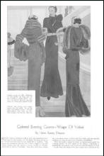 Evening wear from Good Housekeeping December 1932 fashion