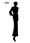 Picture of a Black Fashion Silhouette 1935