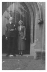 Gwen and Charles on their Wedding  Day 1937
