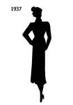 Picture of a Black Fashion History Silhouette 1937