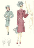 1946 Tailleur Trade Fashion Plates Fashion Design 