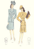 1946 Tailleur Trade Fashion Plates Fashion Design 