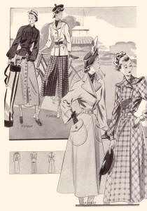 1940s Inside the  Fa�on Tailleur  Cover - Fashion Images 1949