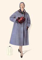 1955 Blue Swagger Coat