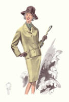 Butter Suit 1965 - Fashion History Drawings of the 1960s