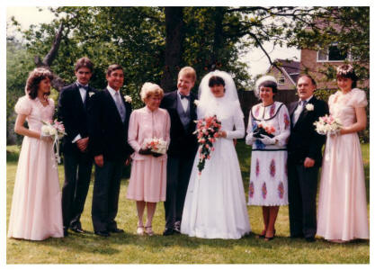 1986 Wedding Group.