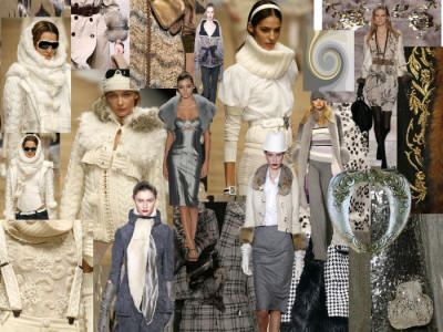 Picture of Grey & Monochrome Mood Board Fashion Colours Fall 2006