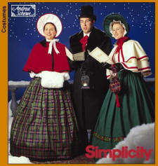 Simplicity Pattern 4851of Victorian Carol Singers