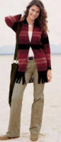 Red Tassel Knitted Jacket 100% lambswool.Sizes S - XL. 950-100-X36 �39.99. Moleskin Trousers 98% cotton 2% Lycra� elastane. Regular 6R - 20R, Long 8L - 20L,,Extra Long 8XL - 18XL, 947-527-X36, �36.99.
