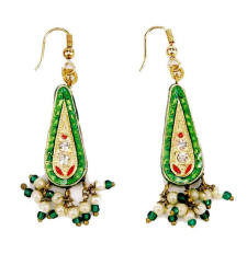 Indian Lac Costume Jewellery Earrings
