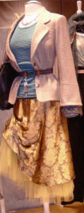 Brocade Skirt, wool jacket from Acanthus.