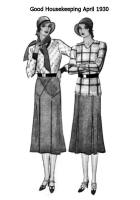 April 1930 - Good Housekeeping Fashion Images - Sporty Knitted Suits .
