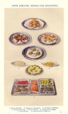 Colour Food Plate of Starters - Hor's d'Ouvres