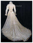 Vintage Battenburg Lace Trained Dress from Contentmentfarm.com