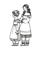 Two girls in costumes 1825