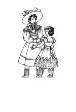 1830 Colouring in Picture of Children's Costume 