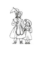 1850 Colouring in Pictures of Victorian Children's Costume 
