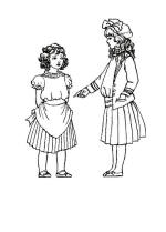 Colouring in Picture of Children's Costume 1890 