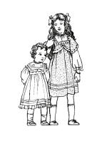 C20th Colouring in Pictures of Children's Costume 1910