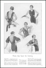 Evening wear from Good Housekeeping December 1932 fashion