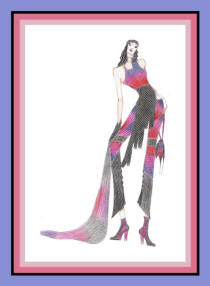 Fashion Drawing by Ishleen Sawhney of Delhi