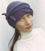 Wrap hat detail.Knitted and Felt Hats by Constance Willems