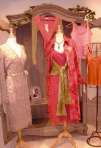 Lace wrap dress.