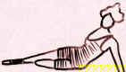 Drawing of a 1920's long swimsuit. Fashion and costume history.
