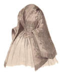 Fashion plate picture of a Victorian mantelet