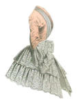 Fashion plate picture of a Victorian mantelet