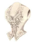 Fashion plate picture of a Victorian waistcaaot to wear under a mantelet