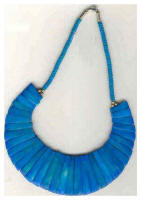 Blue ethnic inspired necklace from crafts international of India