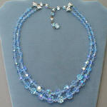 Fashion-era picture of costume jewellery crystal necklace from Glitterbug