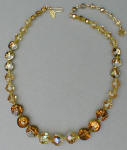 Fashion-era picture of costume jewellery crystal necklace from Glitterbug
