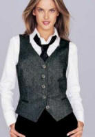 940718 Black and white tweed effect waistcoat 6-22 �34.99. 939675 White stretch shirt 6-22 �14.99