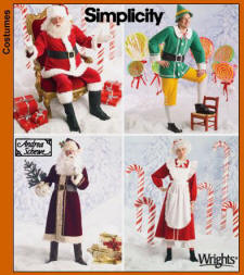 Simplicity Pattern 4393 of Father Xmas Costume