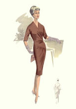 Slim Sheath Dress of 1960 -1963