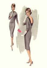 Slim Sheath Dress of 1960 -1963