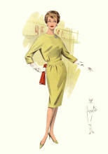 Slim Sheath Dress of 1960 -1963