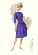 Full Skirted 1960s Day Dress