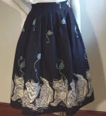 1950s  Jiving skirt with kitten border from anothertimevintageapparel.com