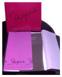 Fully fashioned stocking still boxed by Schiaparelli.