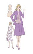 Dress pattern of 1970s